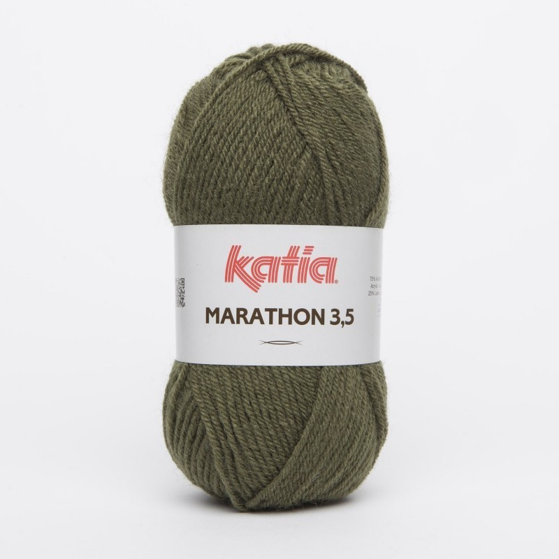Lanas Katia Marathon 3,5 Verde musgo 14 Lanas Katia Marathon 3,5 Verde musgo 14